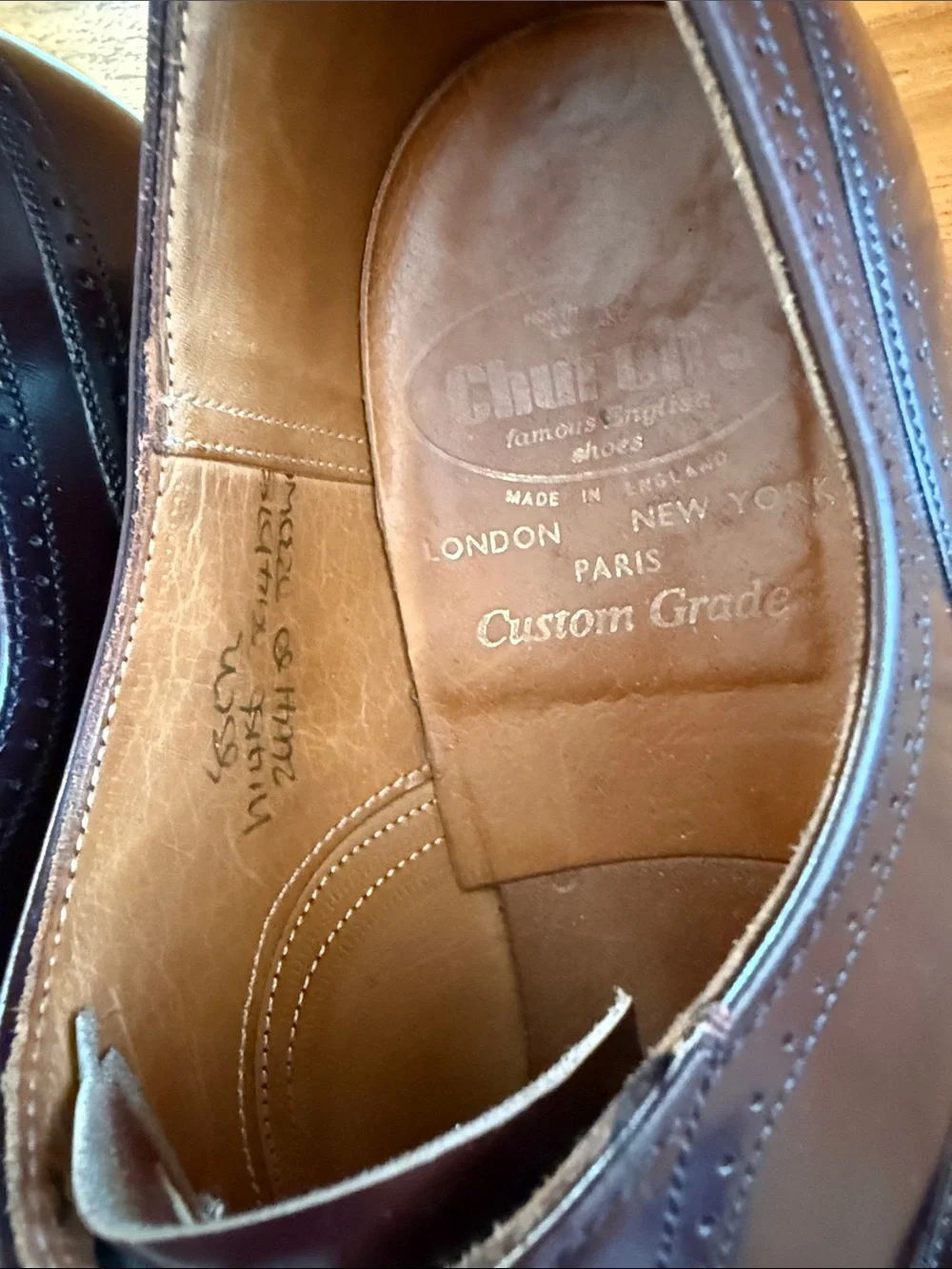Church's Burgundy Leather Wingtip Oxfords